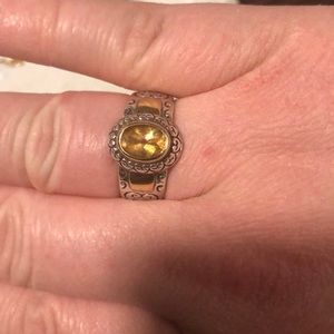 Brighton Jewelry Swarovski Crystal Silver Ring